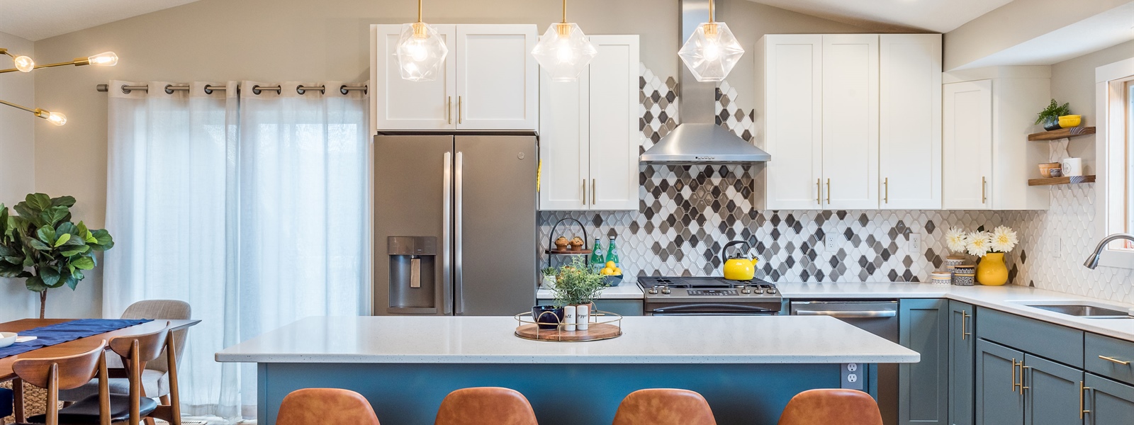 From Dark & Compartmentalized to Sunlit Mid-Century Modern: A Maple Grove Kitchen Transformation