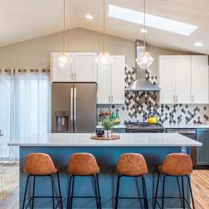 Mid-Century Modern Open-Concept Kitchen Remodel in Maple Grove