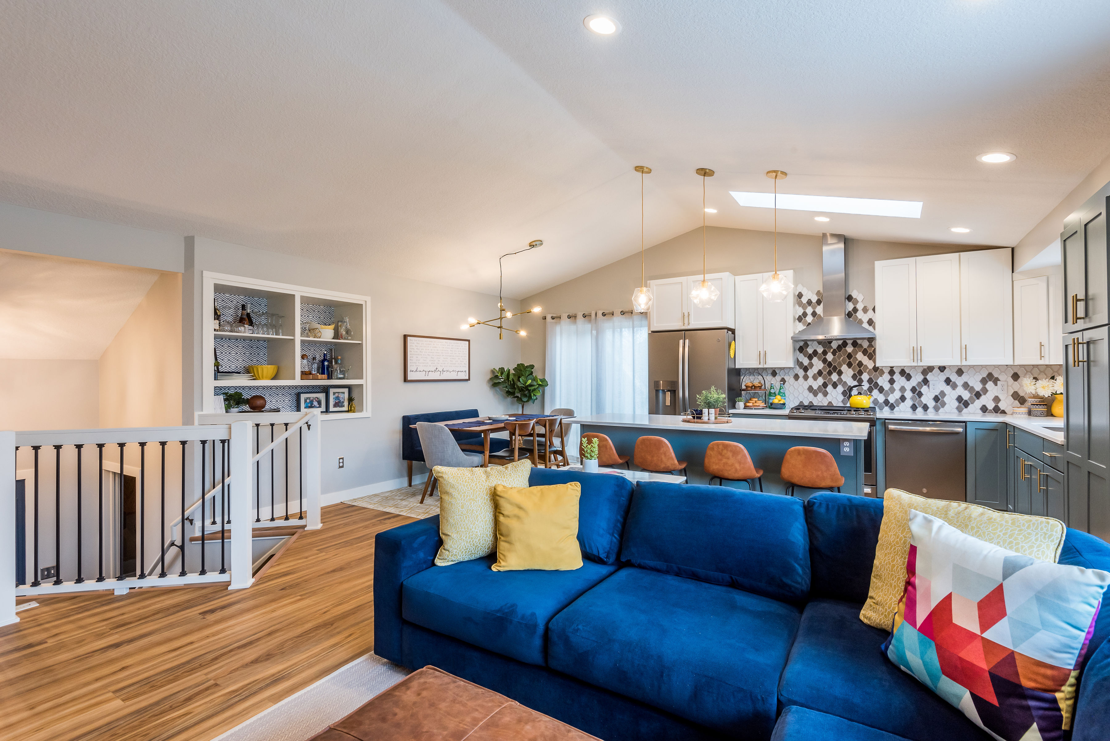 Mid-Century Modern Open-Concept Kitchen Remodel in Maple Grove